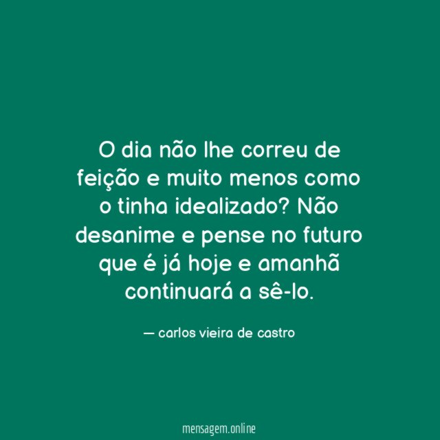 O dia não lhe correu de feição