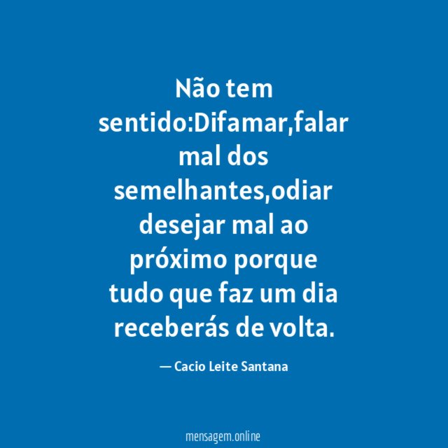 Não tem sentido