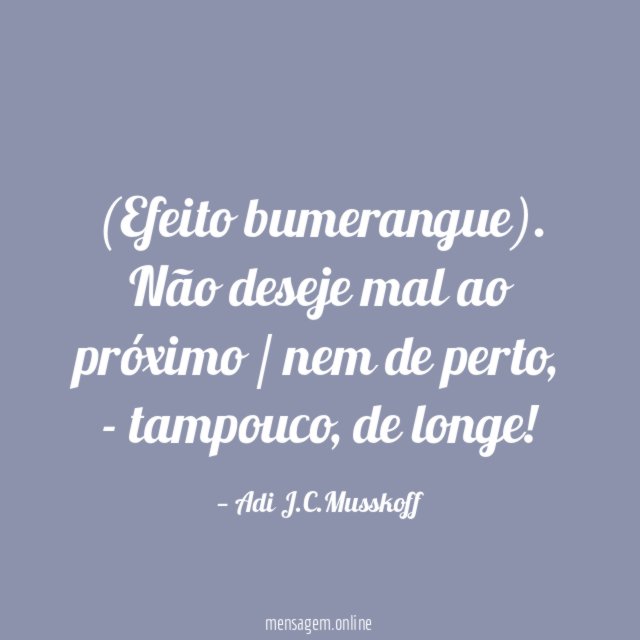 Efeito bumerangue)