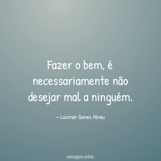 Fazer o bem