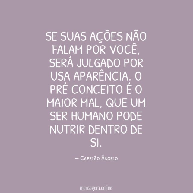 Se suas ações não falam por você
