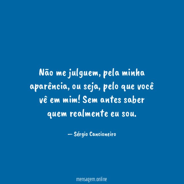 Não me julguem