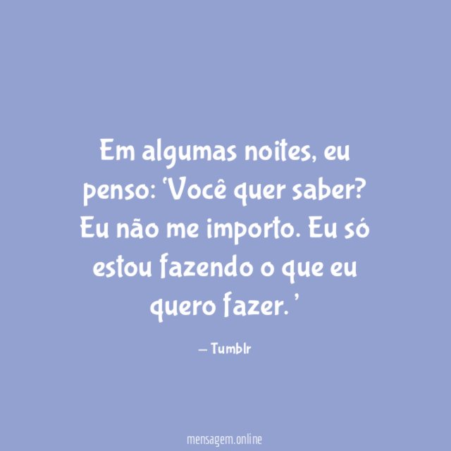 Em algumas noites