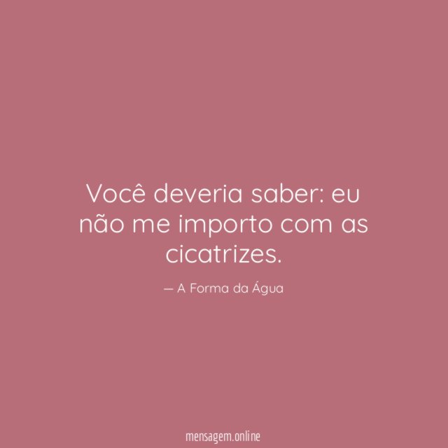 Você deveria saber