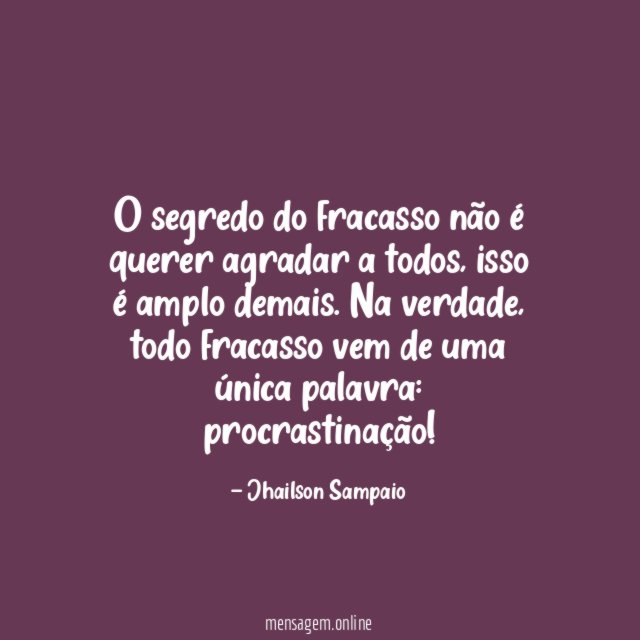 O segredo do fracasso não é querer agradar a todos