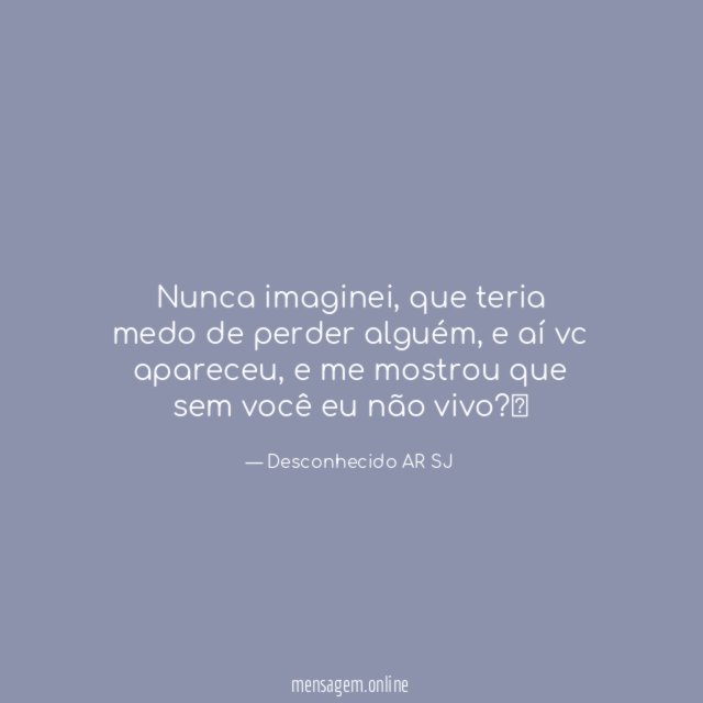 Nunca imaginei