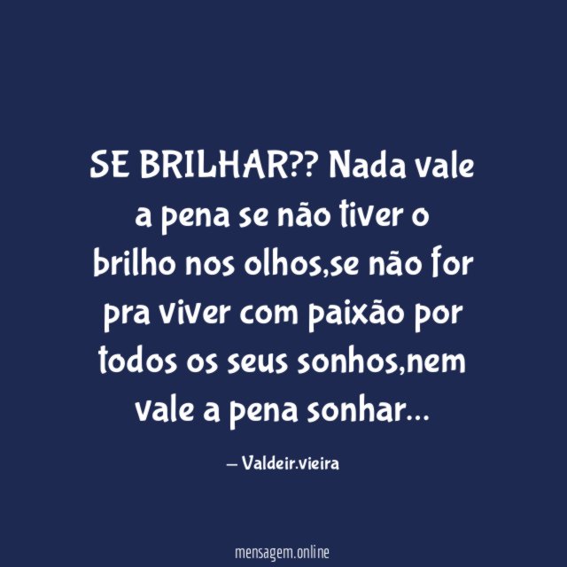 SE BRILHAR