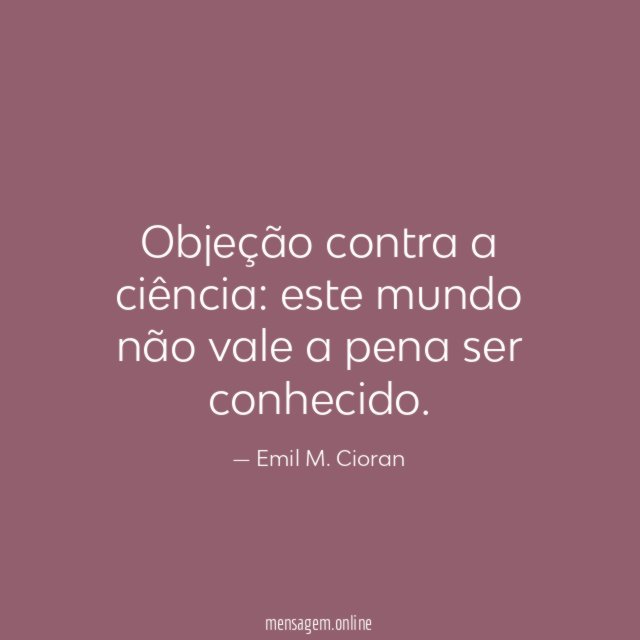 Objeção contra a ciência