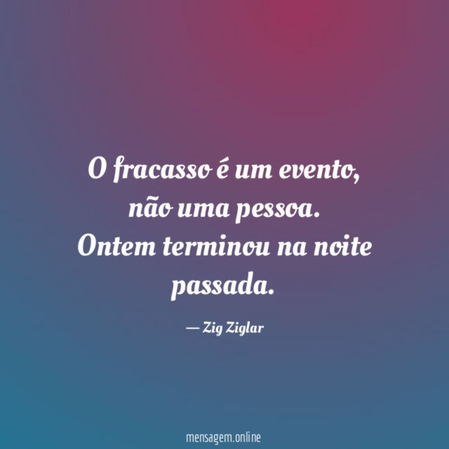 O fracasso é um evento