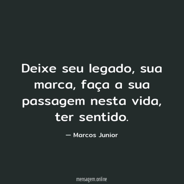 Deixe seu legado