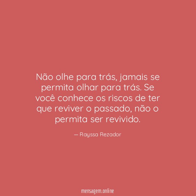 Não olhe para trás
