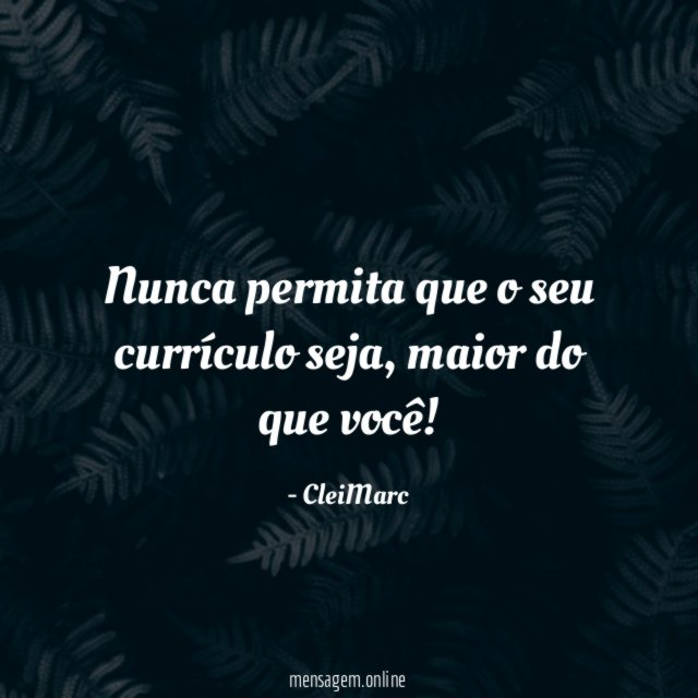 Nunca permita que o seu currículo seja