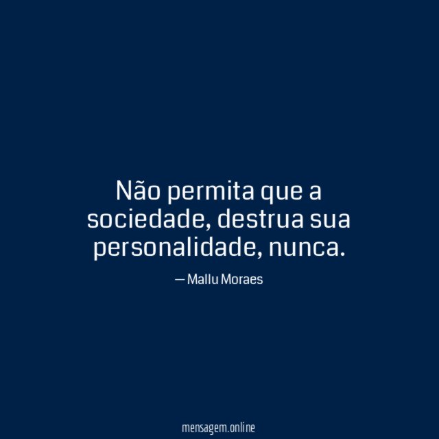 Não permita que a sociedade