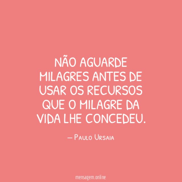 Não aguarde milagres antes de usar os recursos