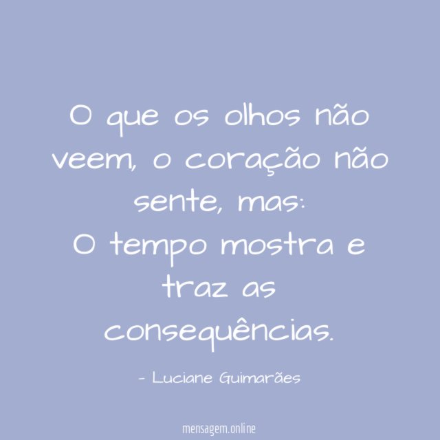 O que os olhos não veem