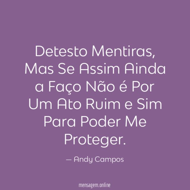 Detesto Mentiras