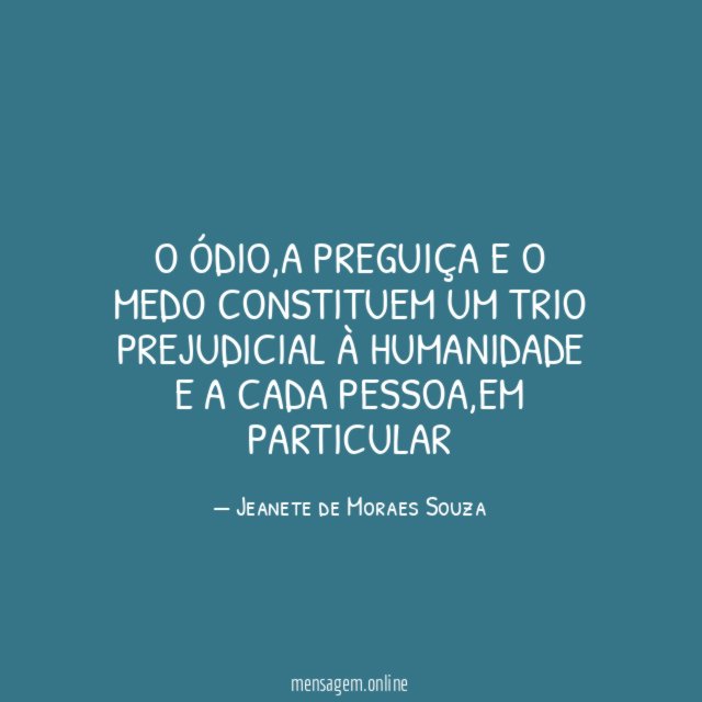 O ódio