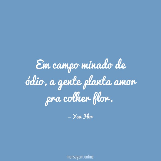 Em campo minado de ódio