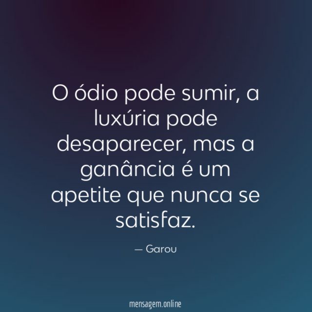 O ódio pode sumir