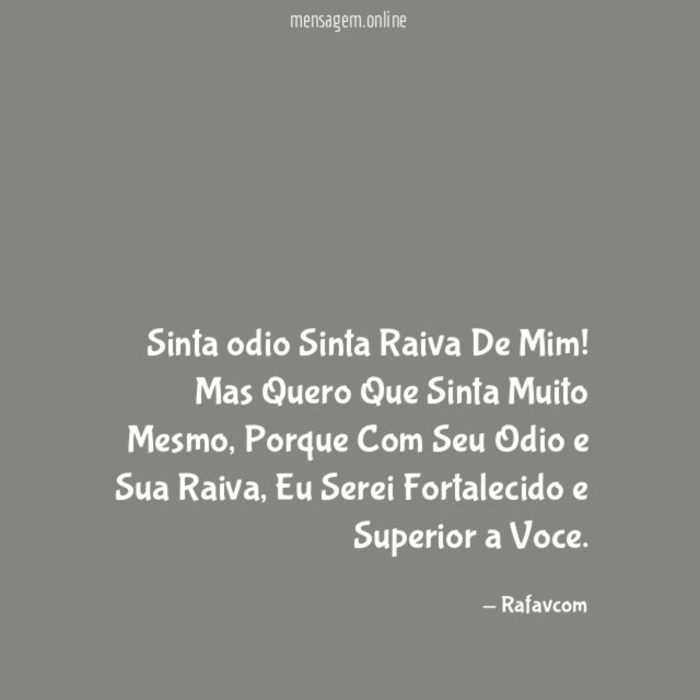 Sinta odio Sinta Raiva De Mim