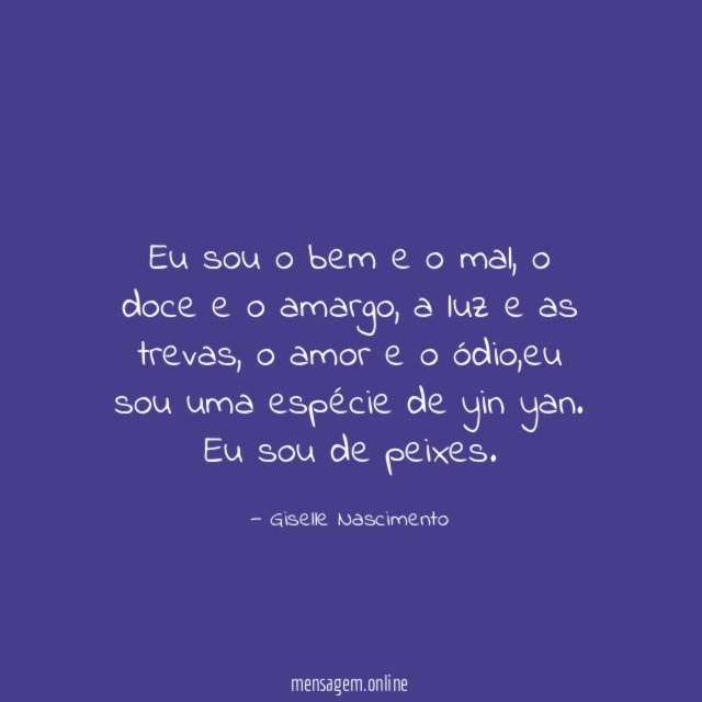 Eu sou o bem e o mal