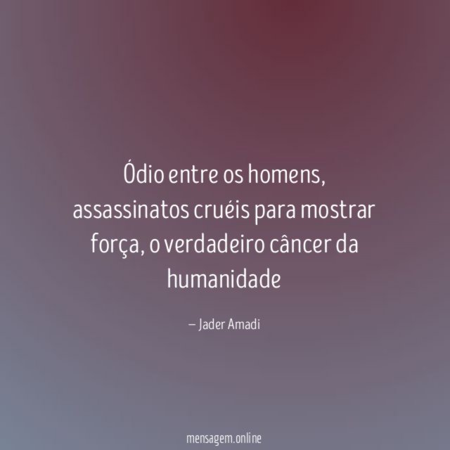 Ódio entre os homens