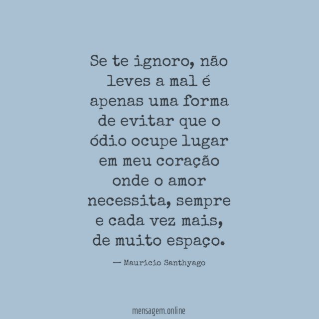 Se te ignoro