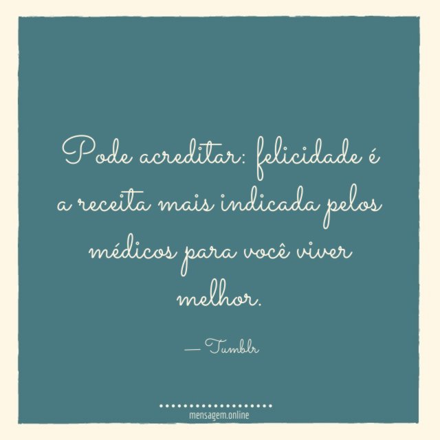 Pode acreditar