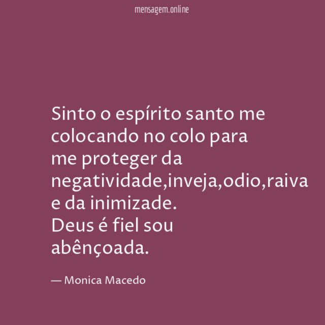 Sinto o espírito santo me colocando no colo
