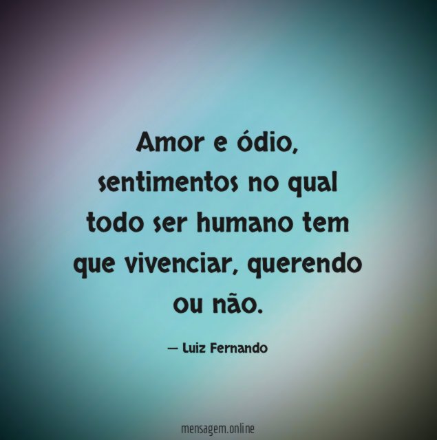 Amor e ódio