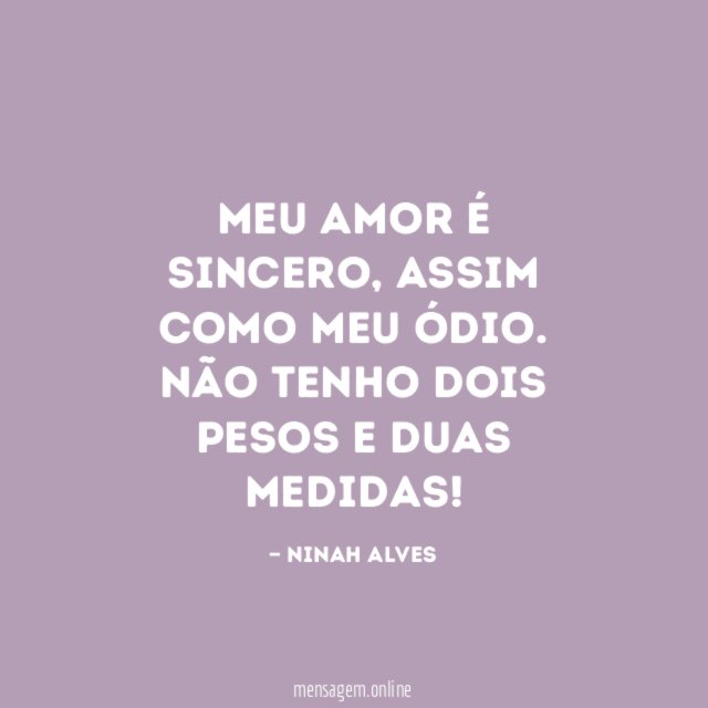 Meu amor é sincero