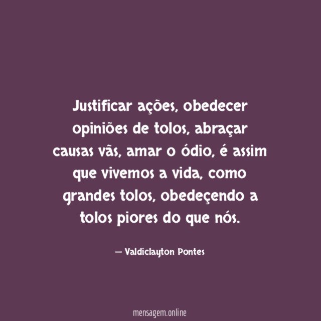 Justificar ações