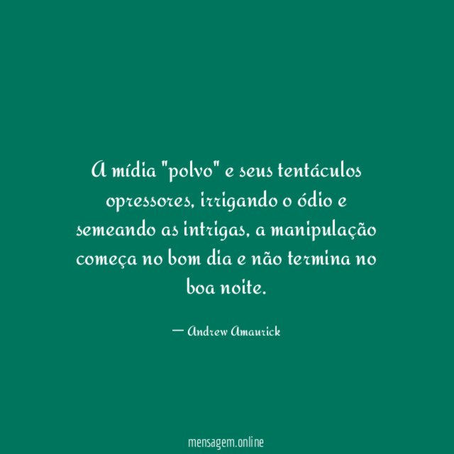 A mídia "polvo" e seus tentáculos opressores