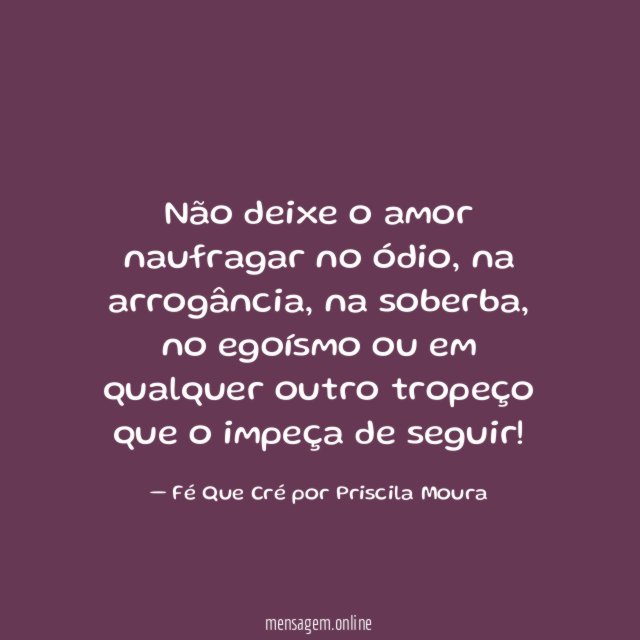 Não deixe o amor naufragar no ódio