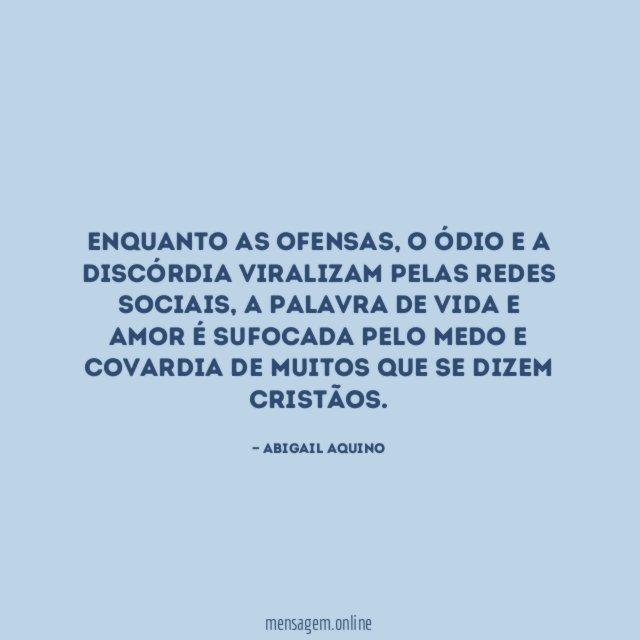 Enquanto as ofensas