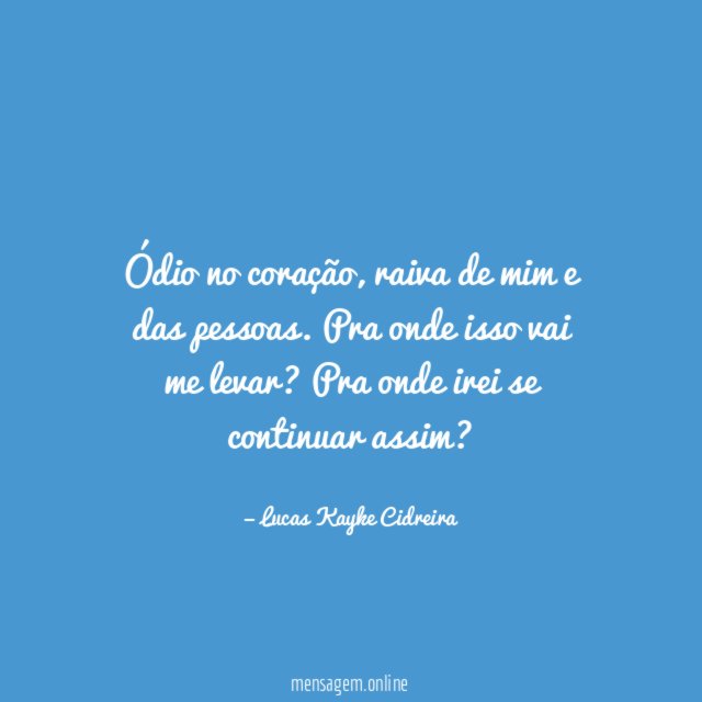 Ódio no coração