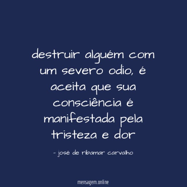 destruir alguém com um severo odio