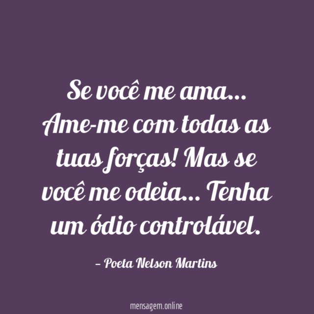 Se você me ama