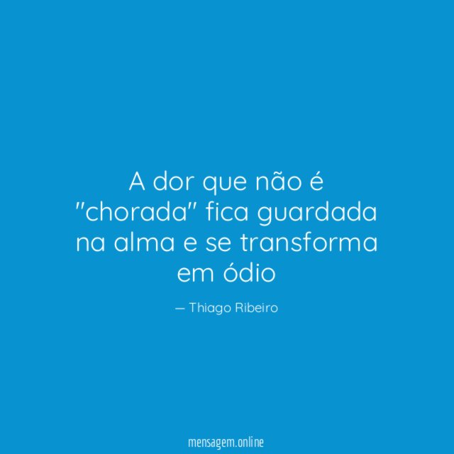 A dor que não é "chorada" fica guardada