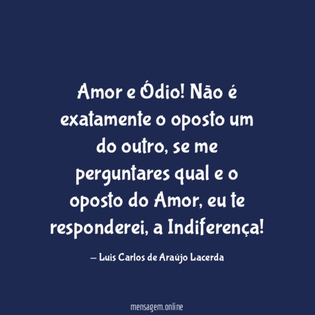 Amor e Ódio