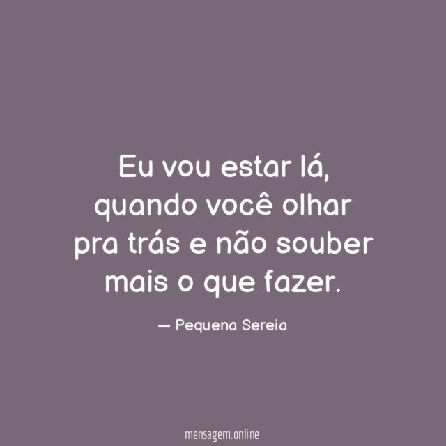 Eu vou estar lá