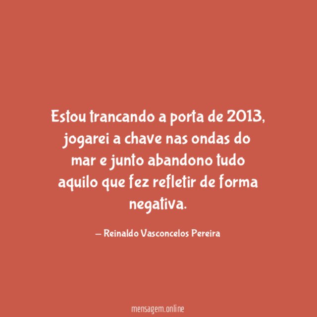 Estou trancando a porta de 2013