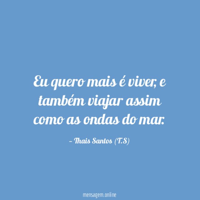 Eu quero mais é viver