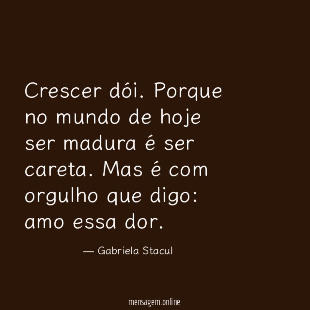 Crescer dói