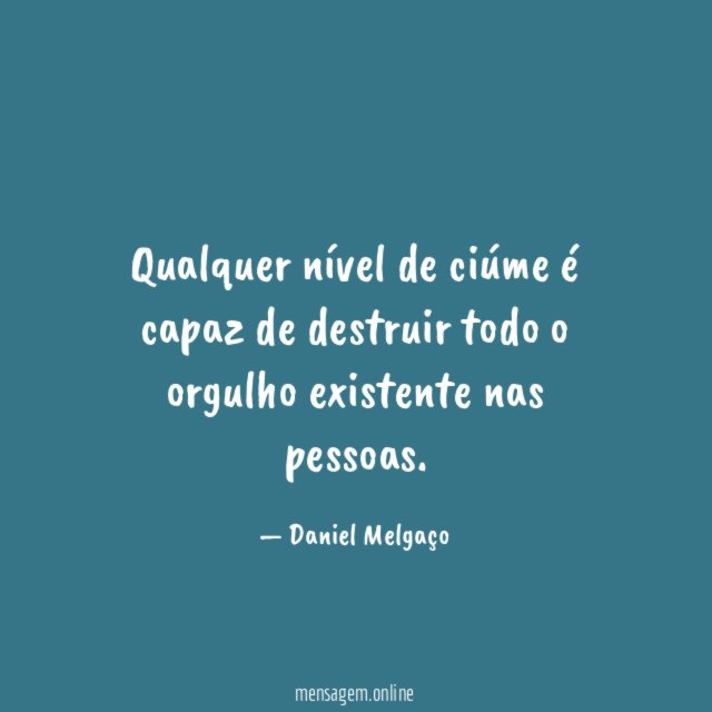 Qualquer nível de ciúme é capaz de destruir