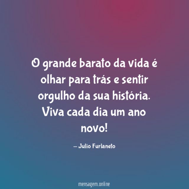 O grande barato da vida é olhar para