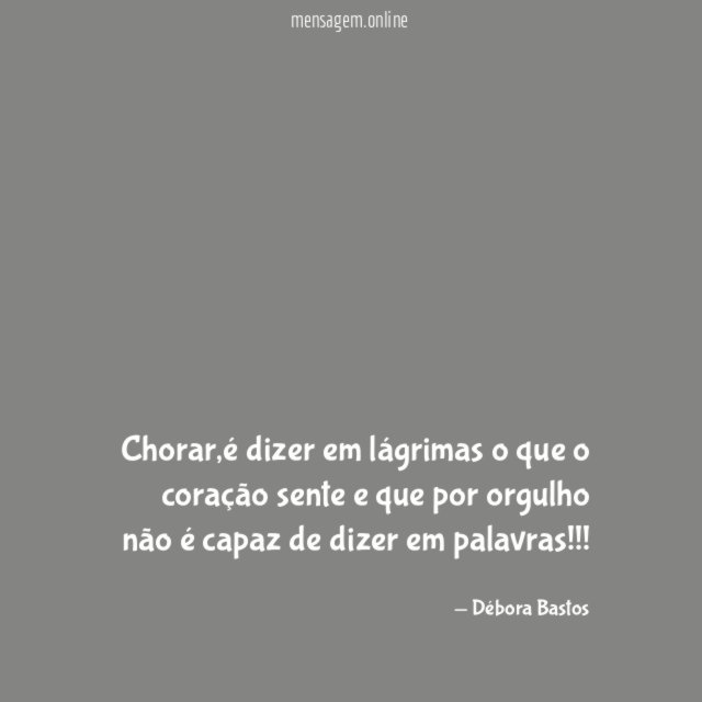 Chorar