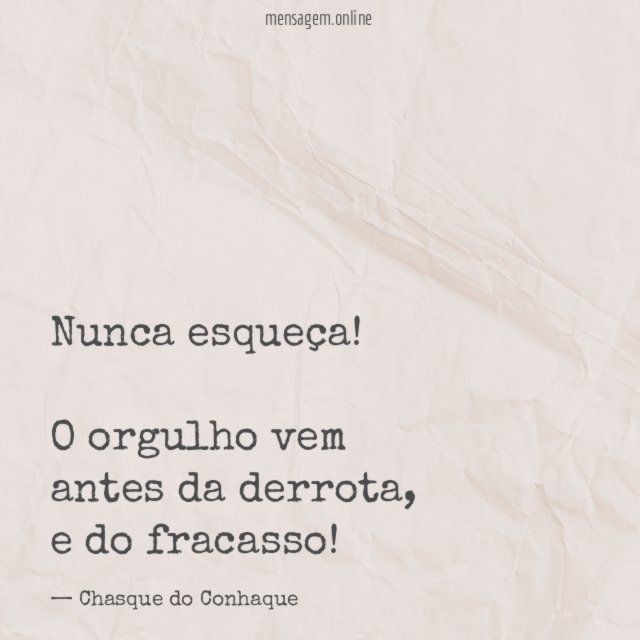 Nunca esqueça