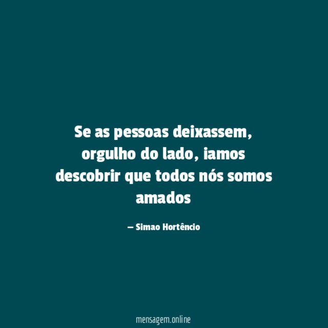 Se as pessoas deixassem