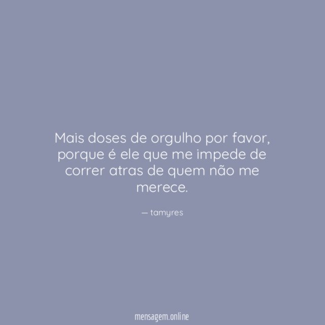 Mais doses de orgulho por favor